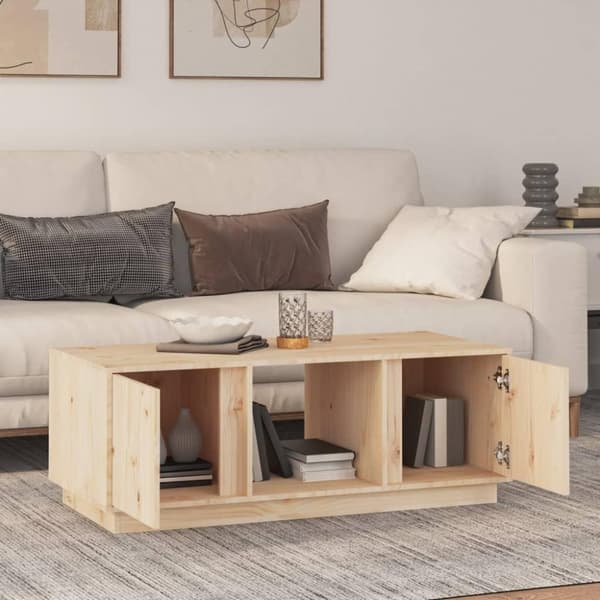 vidaXL Soffbord 110x50x40 cm massiv furu