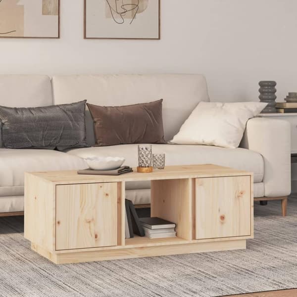 vidaXL Soffbord 110x50x40 cm massiv furu