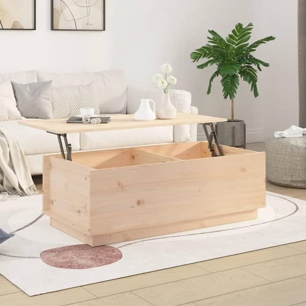 vidaXL Soffbord 100x50x35 cm massiv furu