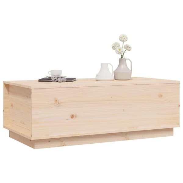 vidaXL Soffbord 100x50x35 cm massiv furu