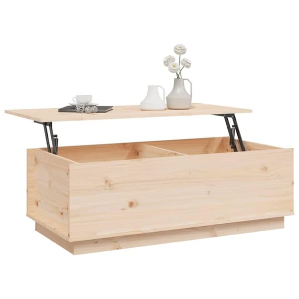 vidaXL Soffbord 100x50x35 cm massiv furu
