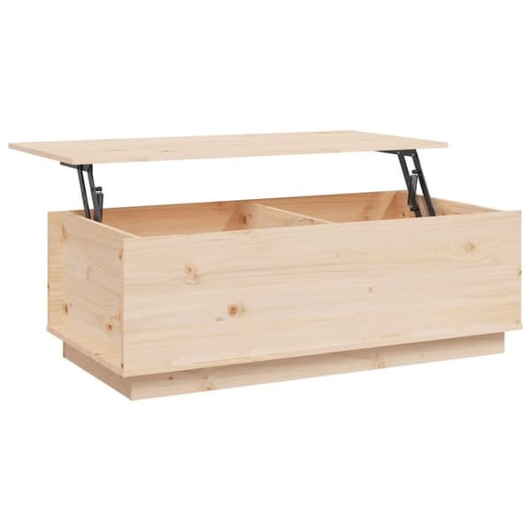 vidaXL Soffbord 100x50x35 cm massiv furu