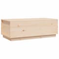 Miniatyrbild 2 av 11: vidaXL Soffbord 100x50x35 cm massiv furu