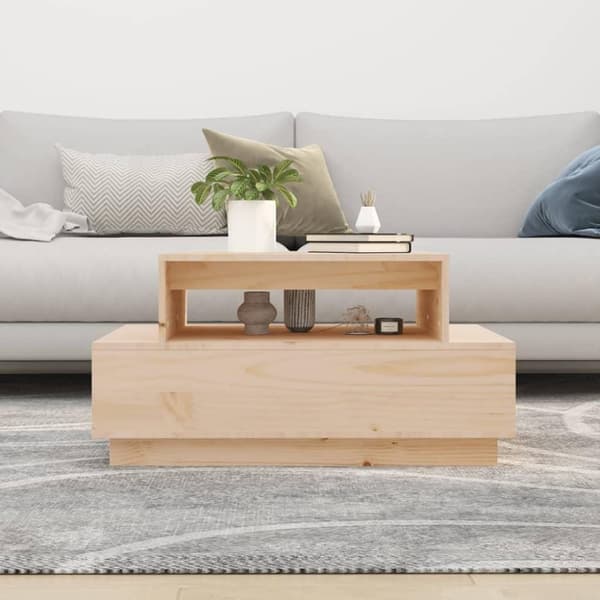vidaXL Salongbord 80x55x40,5 cm heltre furu