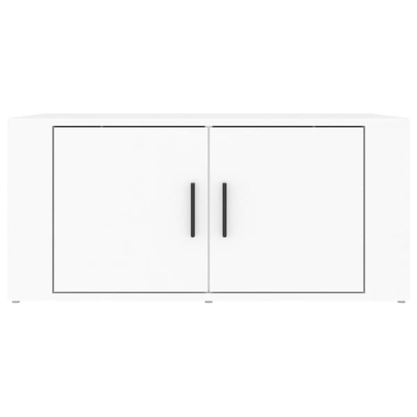 vidaXL Soffbord vit 80x50x36 cm konstruerat trä