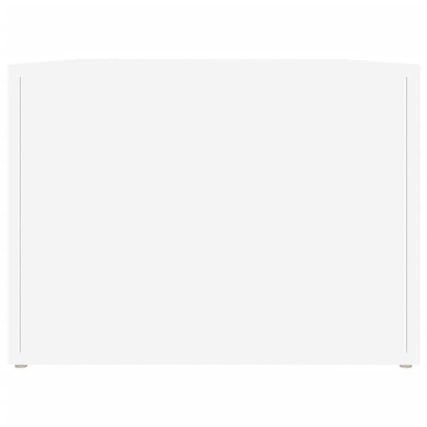 vidaXL Soffbord vit 80x50x36 cm konstruerat trä