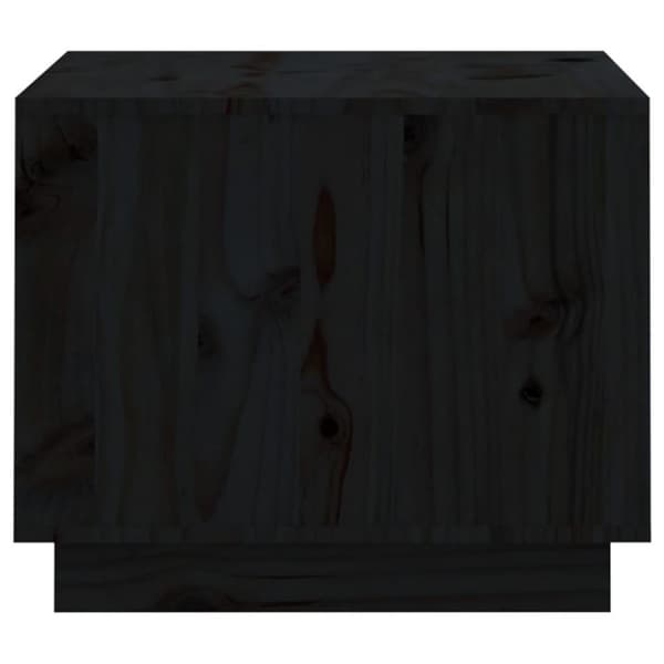 vidaXL Soffbord svart 120x50x40,5 cm massiv furu