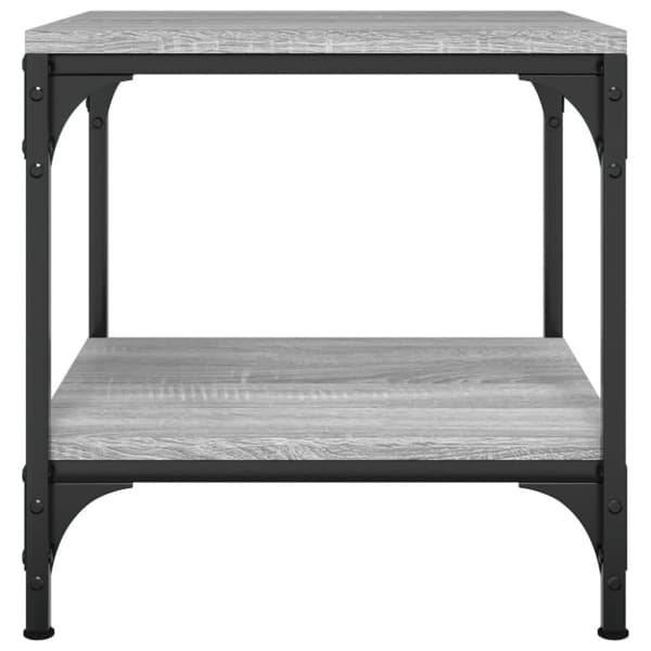 vidaXL sofabord 50x50x40 cm konstrueret træ grå sonoma-eg
