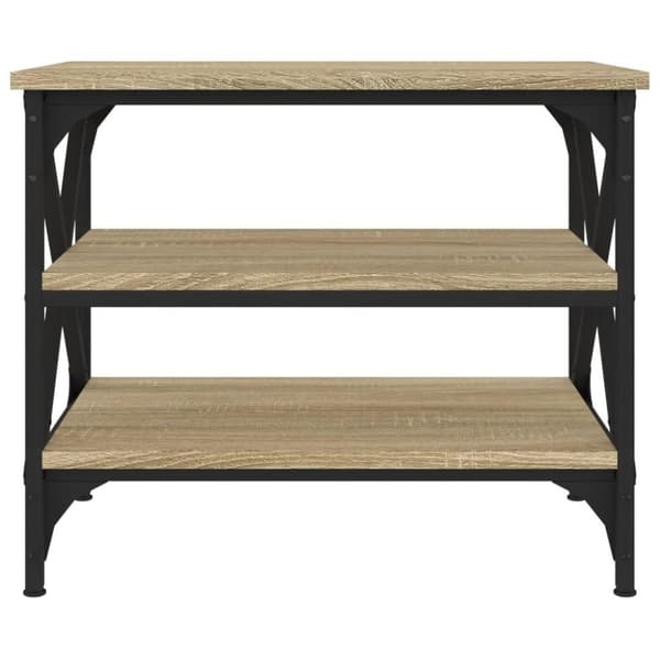 vidaXL Sidebord sonoma eik 55x38x45 cm konstruert tre