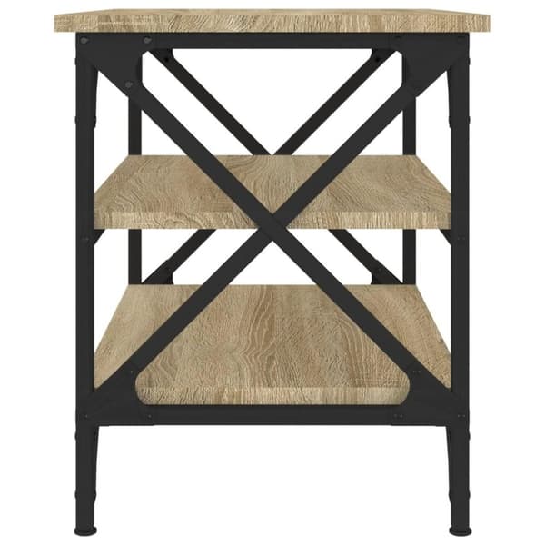 vidaXL Sidebord sonoma eik 55x38x45 cm konstruert tre