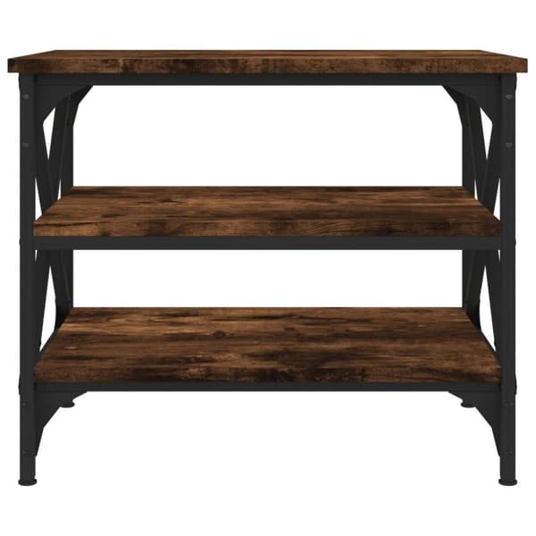 vidaXL Sidebord røkt eik 55x38x45 cm konstruert tre