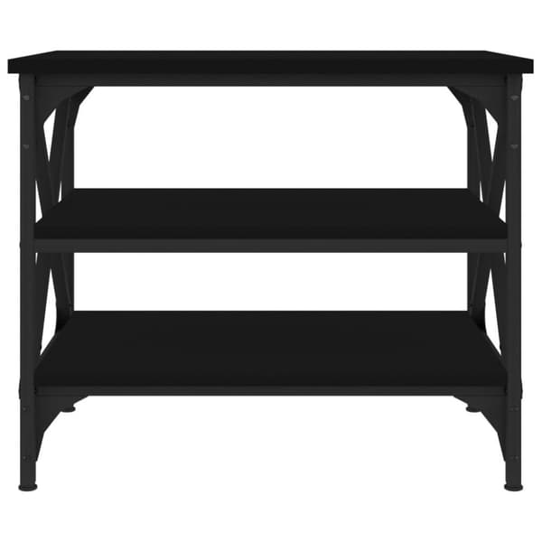 vidaXL Sidebord svart 55x38x45 cm konstruert tre