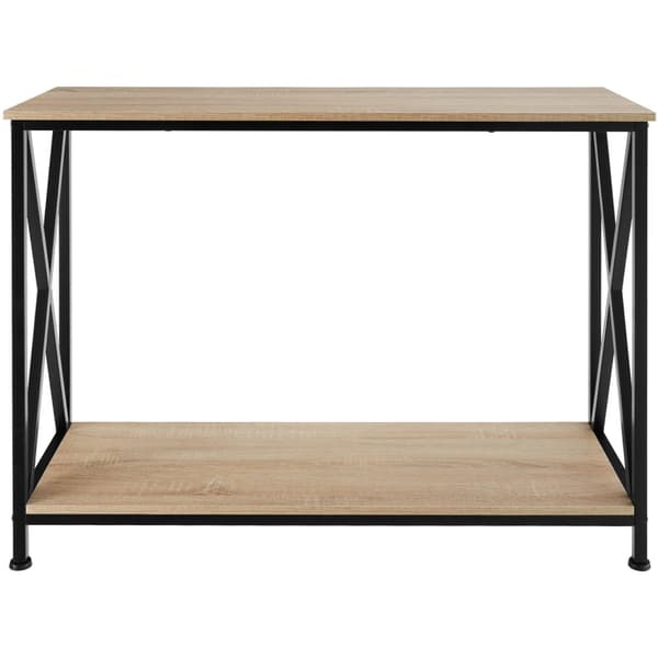 Sidebord Tacoma 100x35x80,5cm - Industrielt lyst træ, egetræ Sonoma
