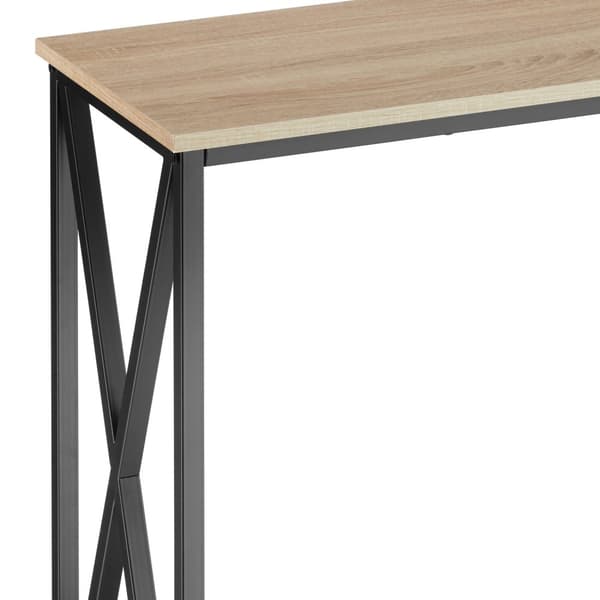 Sidebord Tacoma 100x35x80,5cm - Industrielt lyst træ, egetræ Sonoma