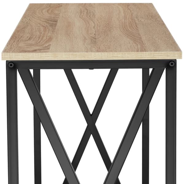 Sidebord Tacoma 100x35x80,5cm - Industrielt lyst træ, egetræ Sonoma