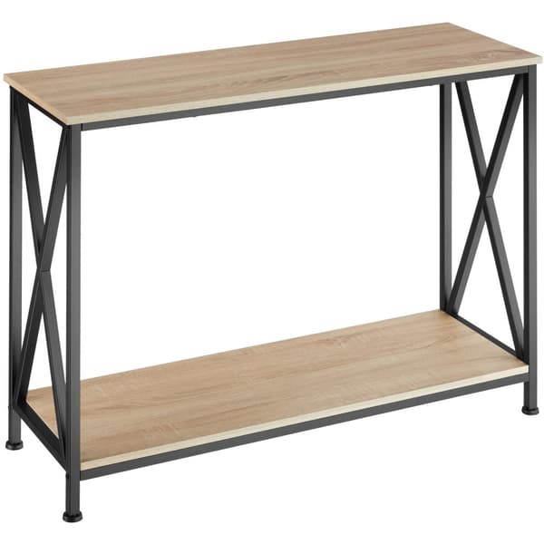 Sidebord Tacoma 100x35x80,5cm - Industrielt lyst træ, egetræ Sonoma