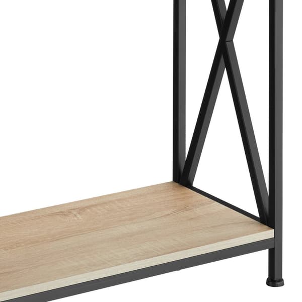 Sidebord Tacoma 100x35x80,5cm - Industrielt lyst træ, egetræ Sonoma