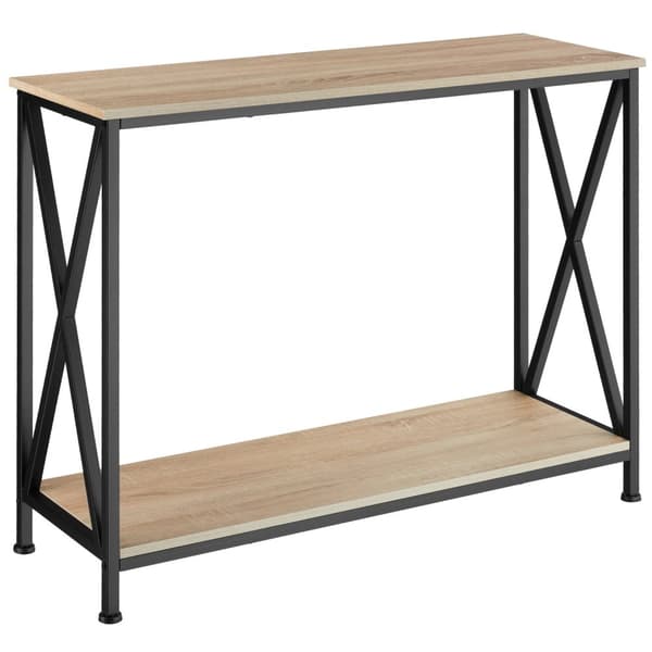 Sidebord Tacoma 100x35x80,5cm - Industrielt lyst træ, egetræ Sonoma