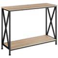 Miniatyrbillede 1 af 10: Sidebord Tacoma 100x35x80,5cm - Industrielt lyst træ, egetræ Sonoma