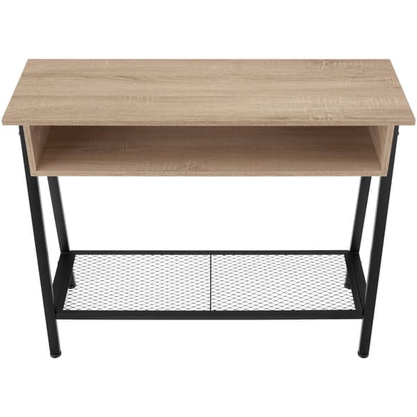 Konsolbord Tralee 100x35x80,5cm - Industrielt lyst træ, egetræ Sonoma