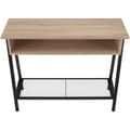 Miniatyrbillede 5 af 9: Konsolbord Tralee 100x35x80,5cm - Industrielt lyst træ, egetræ Sonoma