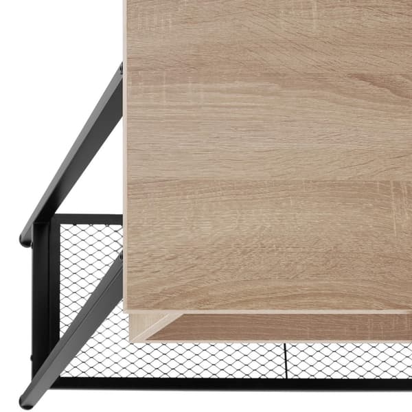 Konsolbord Tralee 100x35x80,5cm - Industrielt lyst træ, egetræ Sonoma