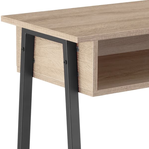 Konsolbord Tralee 100x35x80,5cm - Industrielt lyst træ, egetræ Sonoma