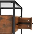 Miniatyrbillede 3 af 8: Konsolbord Reading 101,5x41,5x80,5cm - Industrielt mørkt træ, rustikt