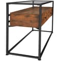 Miniatyrbillede 6 af 8: Konsolbord Reading 101,5x41,5x80,5cm - Industrielt mørkt træ, rustikt