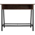 Miniatyrbillede 7 af 9: Konsolbord Tralee 100x35x80,5cm - Industrielt mørkt træ, rustikt