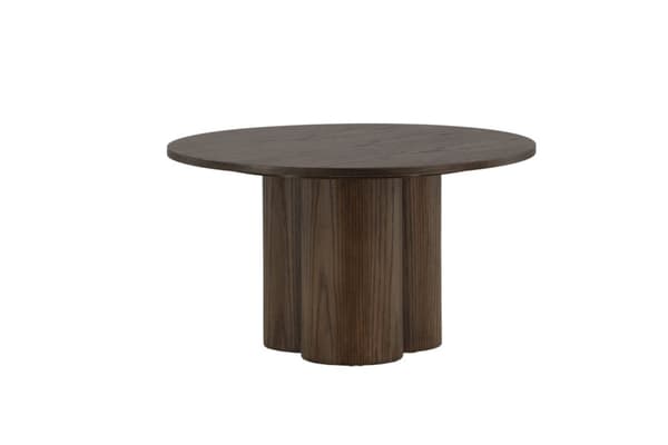 Olivia sofabord Ø80cm brun.