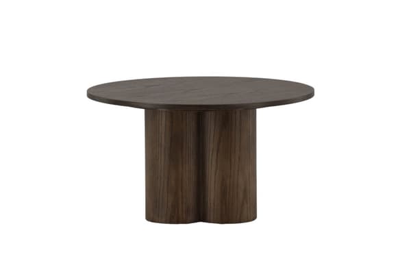 Olivia sofabord Ø80cm brun.