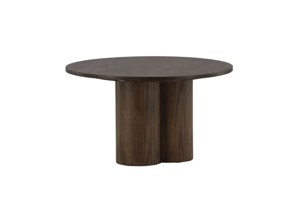 Olivia sofabord Ø80cm brun.