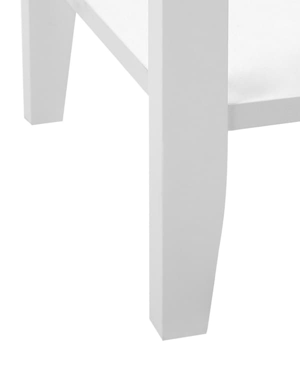 Konsolbord Vit MDF Träben 90 x 40 x 75 cm 3 Lådor Hylla Hall Vardagsrumsmöbler Modern Skandinavisk Stil