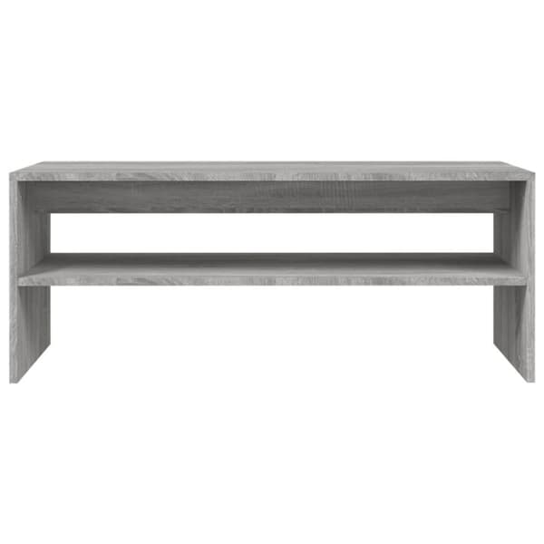 vidaXL Sohvapöytä harmaa Sonoma 100x40x40 cm tekninen puu