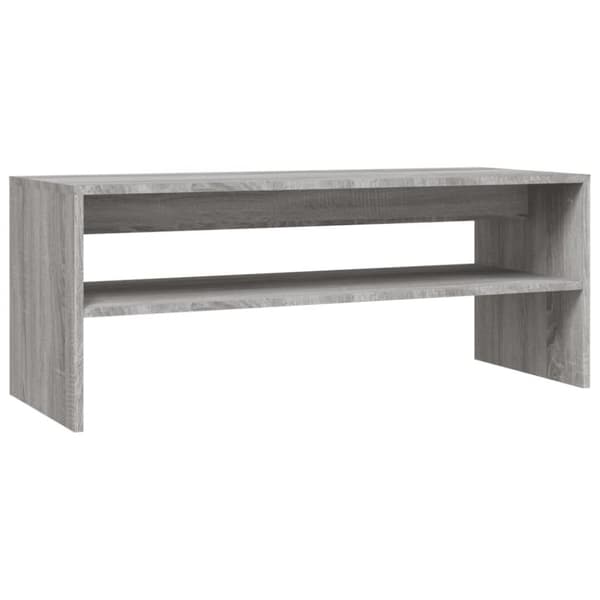 vidaXL Sohvapöytä harmaa Sonoma 100x40x40 cm tekninen puu