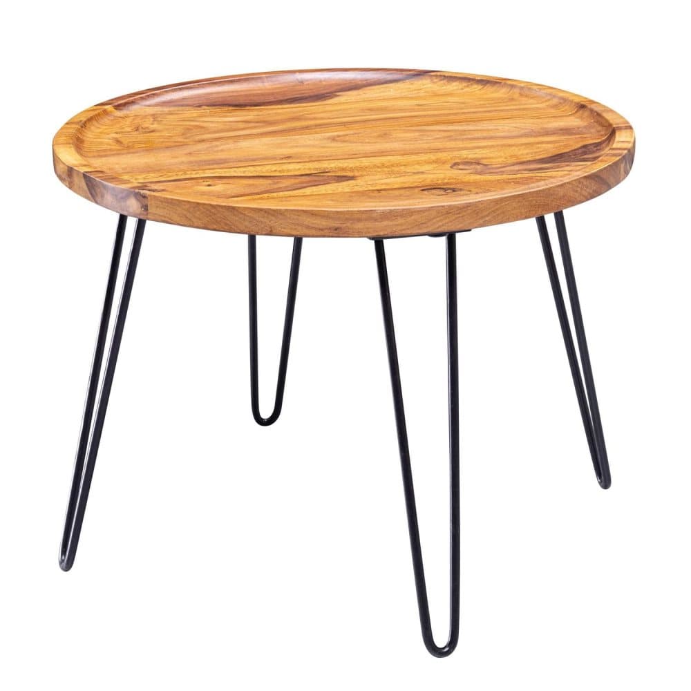 Rootz coffee table Sheesham solid wood 60x45x60 cm living room table