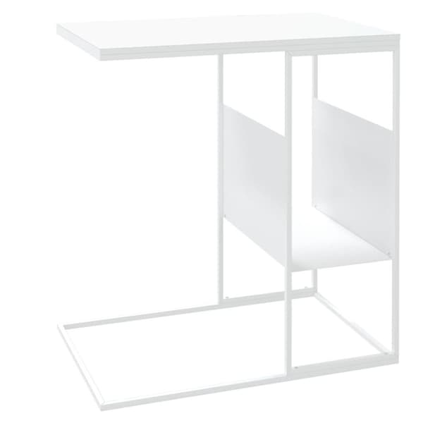 vidaXL Sidebord hvit 55x36x59,5 cm konstruert tre