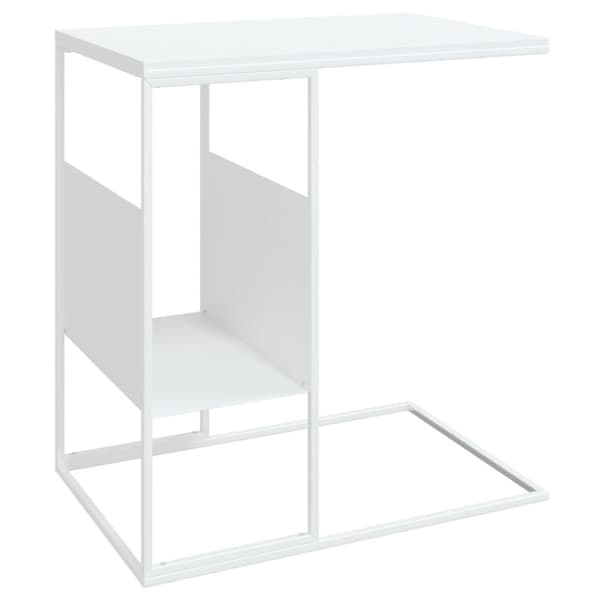 vidaXL Sidebord hvit 55x36x59,5 cm konstruert tre