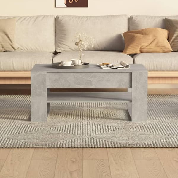 vidaXL Salongbord betonggrå 102x55x45 cm konstruert tre