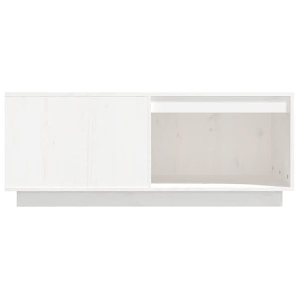 vidaXL sofabord 100x101x40,5 cm massivt fyrretræ hvid