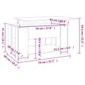 Miniatyrbillede 7 af 8: vidaXL sofabord 79x49x41 cm konstrueret træ sonoma-eg