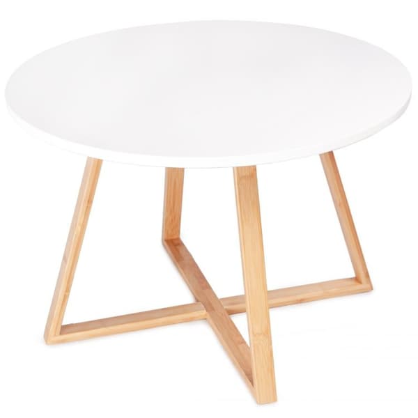 Soffbord i trä vitt - 60cmx40 cm