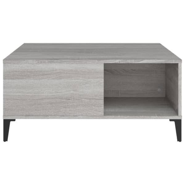 vidaXL sofabord 80x80x36,5 cm konstrueret træ grå sonoma-eg