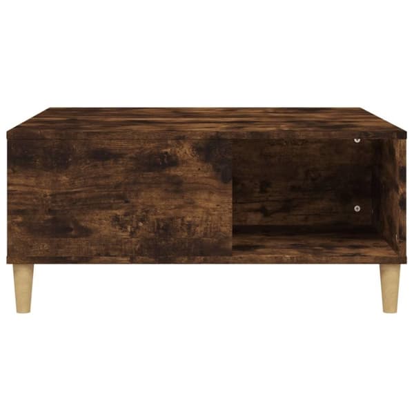 vidaXL sofabord 80x80x36,5 cm konstrueret træ røget egetræsfarve
