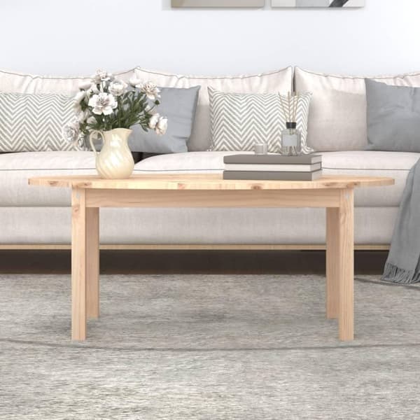 vidaXL sofabord 110x55x45 cm massivt fyrretræ