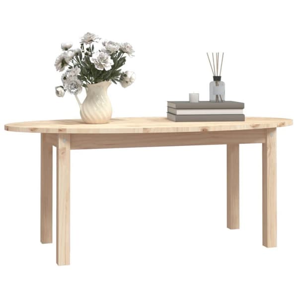 vidaXL sofabord 110x55x45 cm massivt fyrretræ