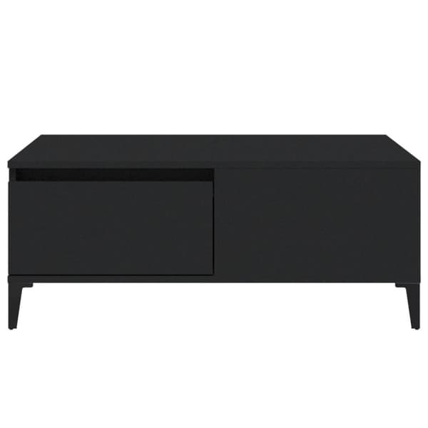 vidaXL Salongbord svart 90x50x36,5 cm konstruert tre