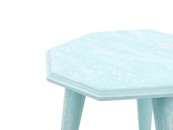 Sivupöytäsetti sininen mangopuu MDF rustiikkinen pyöreä moderni retro vintage tyyli