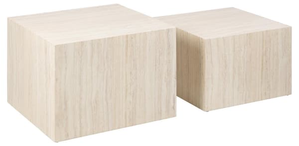 Dice soffbord set med 2 st. beige.